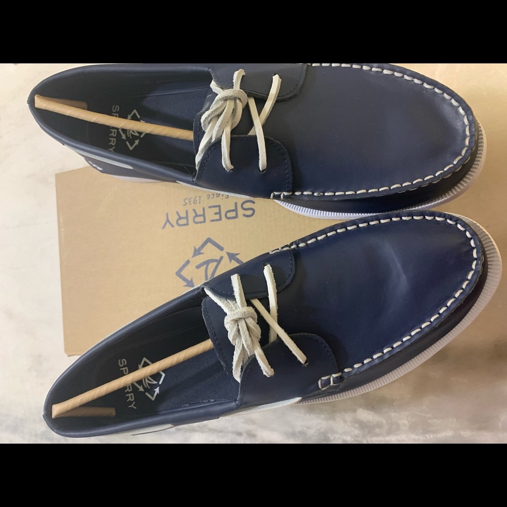Sperry 2-Eye Seacycled Navy Blue Top-Sider